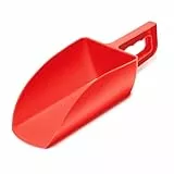 Garronda Futterschaufel ca. 1000 g – ergonomische Schaufel für Futter, Granulat, Streu & Dünger – robuster Kunststoff – BPA-frei, leicht zu reinigen – GD-0153, Rot