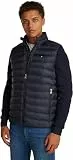 Tommy Hilfiger Herren Weste Core Packable Recycled mit Stehkragen, Blau (Desert Sky), XL