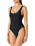 Haute Pression Damen 100 cm Einteiliger Badeanzug, Schwarz (Schwarz), 36