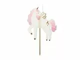 PartyDeco Geburtstagskerze Einhorn | 9 cm