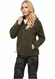 Brandit Women Teddyfleece Jacket Hooded, Farbe: olive, Größe: M