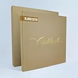 colortouch Gästebuch Hochzeit, 100 Blanko Seiten, Vintage Hochzeit Gästebuch, Hochwertiges Hochzeitsgästebuch, Premium Papier Hochzeitsbuch, Hardcover Gästebuch Album für Geburtstag, Taufe, Party