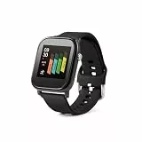Technaxx Smartwatch mit Temperatur- & Herzfrequenzmesser – 1,4' Farbdisplay – Fitness Tracker mit Schritte, Distanz, Kalorien, Schlaf, Sportmodi, Benachrichtigungen, Anti-Lost, 5 Tage Akku - TX-SW6HR