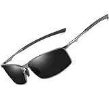 AORON Polarisierte Sonnenbrille Herren Outdoor Sportarten Schutz Brille UV400 Schutz Fahrbrille (Grau)