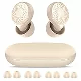 Ohrstöpsel zum Schlafen, Gehörschutz Schlafen Earplugs, 45dB Noise Cancelling Ohrstöpsel Silikon, Weich und Wiederverwendbar, 8 Ohrstücken in 4 Größen (XS/S/M/L), für Flugzeug Konzert Schnarchen, weiß