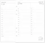 newestor 2027 Tagebuch nachfüllen A5, 1 Tag auf einer Seite, kompatibel mit Filofax A5 Organiser, 148 x 210mm