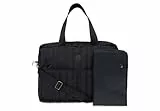 Jollein Wickeltasche Puffed Moos - Black - Wasserabweisend - Kinderwagentasche - Babytasche Multifunktional - Schwarz