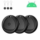 Raykit Tags-3er-Pack für Android, Smart-Bluetooth-Tarcker, funktioniert mit Goole Find Hub-App (Nicht für iOS oder Huawei), schützendes Schlüsselband, Schlüsselfinder und Artikelsucher für Gepäck