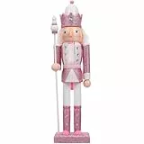 Amosfun Nussknacker-Figuren, 30,5 cm, Weihnachten, Nussknacker, Soldat, traditionelle Holz-Nussknacker, Ornamente für Weihnachten, Valentinstag, Party-Dekoration