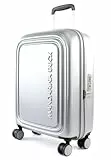 Mandarina Duck Unisex Logoduck + Trolley Cabin P10szv54 Gepäck- Koffer, Silber, 40x55x20(LxHxW)