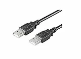 Microconnect USB2.0, M/M, 0,1 m, USB-Kabel, 0,1 m, 2.0, USB A, Schwarz