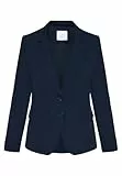 Betty & Co Damen Klassischer Blazer mit Taschen 40, Dunkelblau