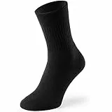 Mat & Vic's Thermosocken Dicke Warme Socken Herren Wintersocken, Cotton classic Thermo Work Socks, schwarz - ohne drückende Naht, Arbeitssocken, OEKO-TEX Standard 100, Größe 43-46, 6 Paar
