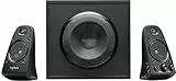 Logitech Z623 Lautsprecher-System mit Subwoofer, Satter Bass, 400 Watt Spitzenleistung, THX-Zertifiziert, 3.5mm & Cinch-Eingänge, Multi-Device, EU Stecker, PC/PS4/Xbox/TV/Smartphone/Tablet - Schwarz