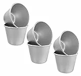 KAIAIWLUO Puddingformen,6 Stück Kuchen Cookie Form Antihaft Wiederverwendbare Förmchen Form Ei Torte Form Aus Aluminium für Pudding Eierkuchen Törtchen Robuste Formen S