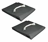 EUGAD 2X Sonnensegel Rechteck 2x3m Sonnenschutz UV Schutz für Garten Balkon Terrasse Sonnendach Polyester wasserabweisend Grau