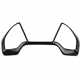 KIMISS ABS Auto Frontblende Zierringe Zierblende(Schwarz)