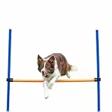 TRIXIE Hunde Agility Hürde – Agility-Ausrüstung für Hunde mit höhenverstellbarer Querstange, Trainingsausrüstung für Hunde ideal für Anfänger & Fortgeschrittene 123 x 115 cm - 3270