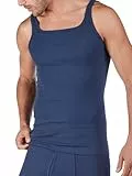 Huber Herren Achselshirt Unterhemd, Blau (Marine 0386), Large (Herstellergröße: L)