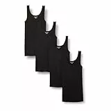Amazon Essentials Damen Slim Fit Tank, 4er-Pack, Schwarz, X-Large