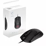 MSI Forge GM100 Gaming-Maus – 6400 DPI optischer Sensor, symmetrisch, 10 Mio. Klickschalter, 7 Tasten, 8 ms Latenz, RGB-LED, 108 g – verkabelt