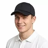 TOP-EX UVCoolix™ XL/XXL Atmungsaktiv Kühlende Baseball Kappe Herren Sommer Leichte Sportkappe mit UPF 50+ UV Schutz Schnelltrocknend Mesh Lauf Fitness Cap Schwarz