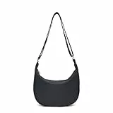 Miss Lulu Damen Halbmond Crossbody Schultertasche, Wasserdichte Nylon Umhängetasche mit Verstellbarem Gurt, Hobo Schultertasche für Freizeit & Reisen, Tragbare Halbmond-Tasche Umhängetasche