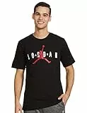Nike Ss Ctn Jrdn Air T-Shirt Black/White/Gym Red L