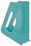 Esselte Zeitschriftenordner, A4-Papierablage für Dokumente, Kataloge und Broschüren, Für Zuhause/Büro, Zur Schreibtischorganisation, Colour'Breeze Serie, Blau, 626279