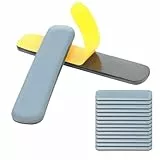 Marsred 16 Stück Teflongleiter,15 x75mm Möbelgleiter Selbstklebend, Stuhlgleiter eckig, Teppichgleiter PTFE für Schwerer Möbel, Teppich