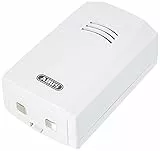 ABUS Wassermelder HSWM10000 - warnt bei Wasserschäden in Küche, Bad, Keller - 85 dB lauter Wasseralarm - Batterie austauschbar Weiss
