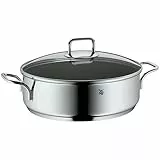 WMF Schmorpfanne 28 cm hoher Rand, Bräter Induktion, Schmortopf mit Deckel 5,0l, Pfanne Induktion, Cromargan Edelstahl beschichtet, backofengeeignet, antihaftbeschichtet, hoher Rand
