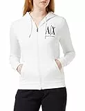 Armani Exchange Damen Icon Project Hoodie Kapuzenpullover, Weiß, S