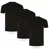 Fm London Herren-t-shirt (3/5er-pack) Herren T-Shirt , Schwarz (3er-pack), XXL