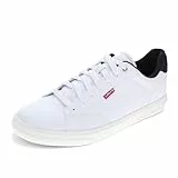 Levi's Carter Sneaker für Herren, Weiß/Schwarz, 43 EU