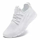 VGPSFN Laufschuhe Herren Sportschuhe Turnschuhe Freizeitschuhe Sneakers Schuhes Tennisschuhe Bequeme Fitness Trainingschuhe Leichtgewichts Walking Schuhe Weiß EU 41