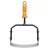 Fiskars OneClick Jäter mit beweglichem Kopf, Aufsatz für oberflächliches Unkrautjäten, Müheloses Wechseln mit nur einem klick, Gehärtete Borstahlklinge, Schwarz/Orange, 1080696
