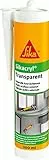 Sika – Acryldichtstoff – Sikacryl Transparent – ideal zur Abdichtung von Rissen und Spalten – für innen – geruchsneutral – 300 ml