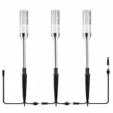 Greenclick 3er Set Wegeleuchten, Gartenbeleuchtung Wasserdicht IP65, Gartenleuchte ohne Stecker, geeingnet für Greeclick Gartenlampe mit EU-Stecker