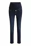 ESPRIT Maternity Damen Pants Denim OTB Straight Umstandsjeans, Blau (Darkwash 910), One Size/L32 (Herstellergröße: 34/32)