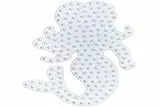 Hama Perlen 332 Stiftplatte Meerjungfrau in weiß für Midi Bügelperlen mit Durchmesser 5 mm, ca. 10,5 x 8 cm, kreativer Bastelspaß für Groß und Klein