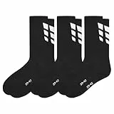 Erima Unisex Wings Socks 3er pack (2182501), schwarz, 43-46
