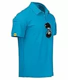 igeekwell Poloshirt Herren Kurzarm Atmungsaktives Golf-Polo-Hemd Summer Poloshirts Männer mit Brillenhalter Knopfleiste T-Shirts Casual Sport Shirt Regular Fit Golf Tennis