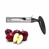 Apfelentkerner Apfelausstecher Edelstahl,Stabil Praktischer Apfelstecher,Apfelkernausstecher für Kitchen Pitter Corer,Entkerner Apfel,Obstentkerner,Apfelkernen,Aushöhler Tool,Fruchtentkerner (Schwarz)
