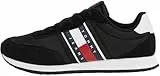 Tommy Jeans Herren Runner Sneaker Sportschuhe, Schwarz (Black), 44
