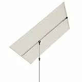 Doppler ACTIVE Balkonblende – Rechteckiger Sonnenschirm ideal für den Balkon –Plus Sichtschutz – 180x130 cm – Natur