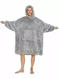 Gentlewarm übergroße Hoodie Sweatshirt mit Kapuze, Super Weich und bequem Flanell Damen Kapuzenpullover Hoodie Decke für Erwachsene, Männer, Frauen, Teenager