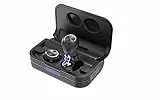Ceppekyy Bluetooth Kopfhörer In Ear Kopfhörer Kabellos Sport True Wireless Earbuds Drahtlose Ohrhörer Stereo Deep Bass Headset 120H Spielzeit IPX8 Wasserdicht mit Mikrofon 2000mAh Ladebox