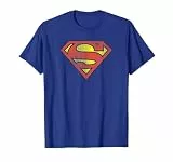 Superman Retro Supes Logo Distressed T-Shirt