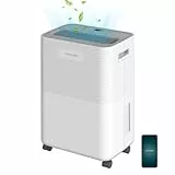 Cecotec Entfeuchter BigDry 8000 Expert Connected. 16 L/Tag, Entfernbarer 2L Behälter, Wi-Fi Steuerung, Wäschetrocknungs-Funktion und 24-Stunden-Timer, Abdeckungsbereich von 30m2